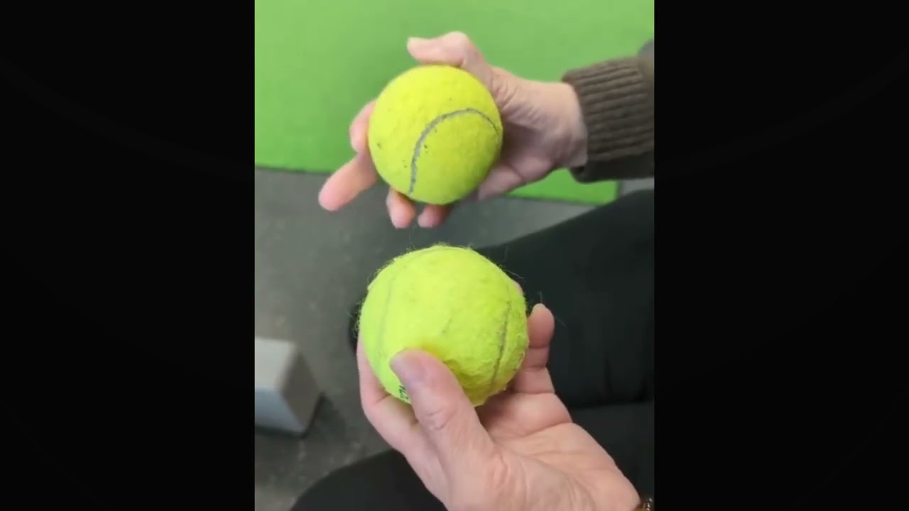 手指抓網球運動