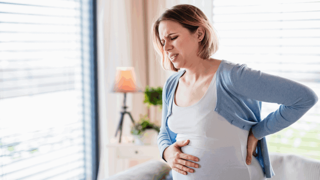 第三孕期常有腰痛的狀況，孕婦運動能幫助維持腰背舒適感