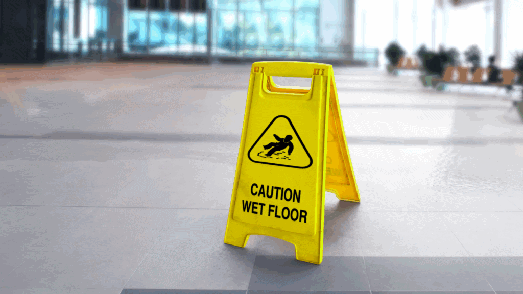 不平坦地面、濕滑地板、照明不足也可能造成跌倒。所以預防跌倒很重要。