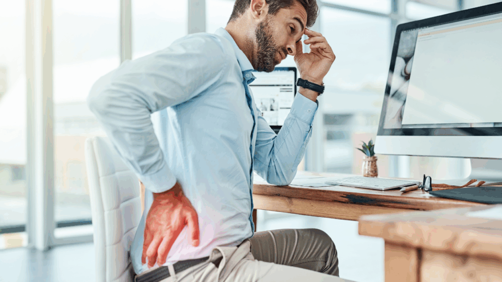 長期久坐、缺乏運動會影響骨質密度。