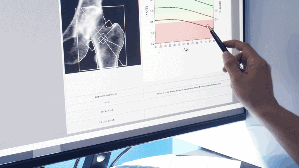定期進行骨質密度檢測，追蹤骨頭健康狀況。